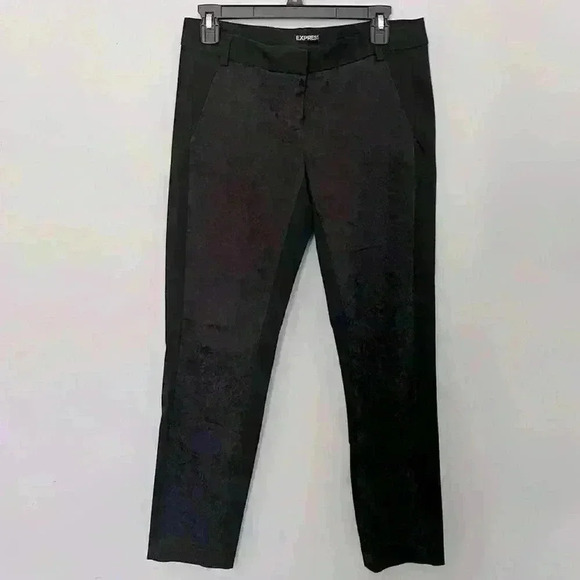 Express Black Columnist Lace Pant - Picture 1 of 4